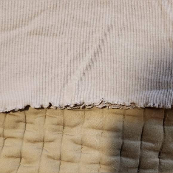 Zara kids ribbed top with ruffle hem - Picture 3 of 5